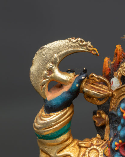 Black Cloak Mahakala Statue – Sacred Buddhist Protector