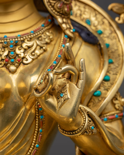 Premium Green Tara Buddhist Sculpture | Tibetan Altar Decor from Nepal