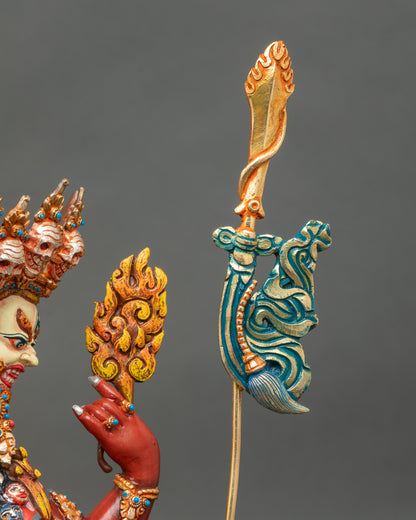 Tibetan Hayagriva Copper Sculpture | Handcrafted Buddhist Sculpture