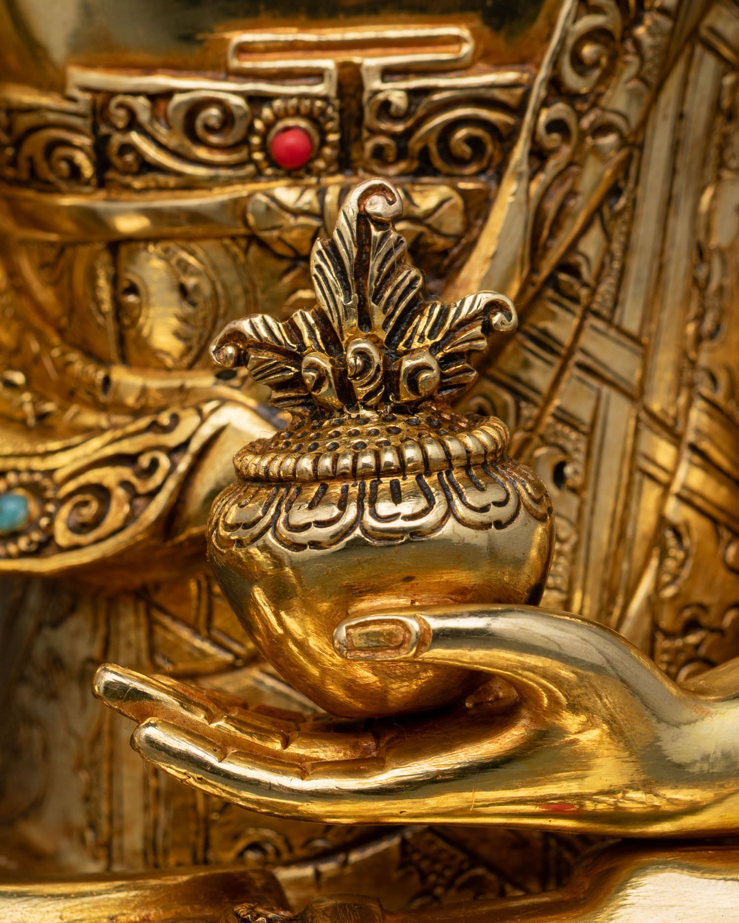 Bhaisajyaguru (Medicine Buddha) Statue | Handmade in Nepal