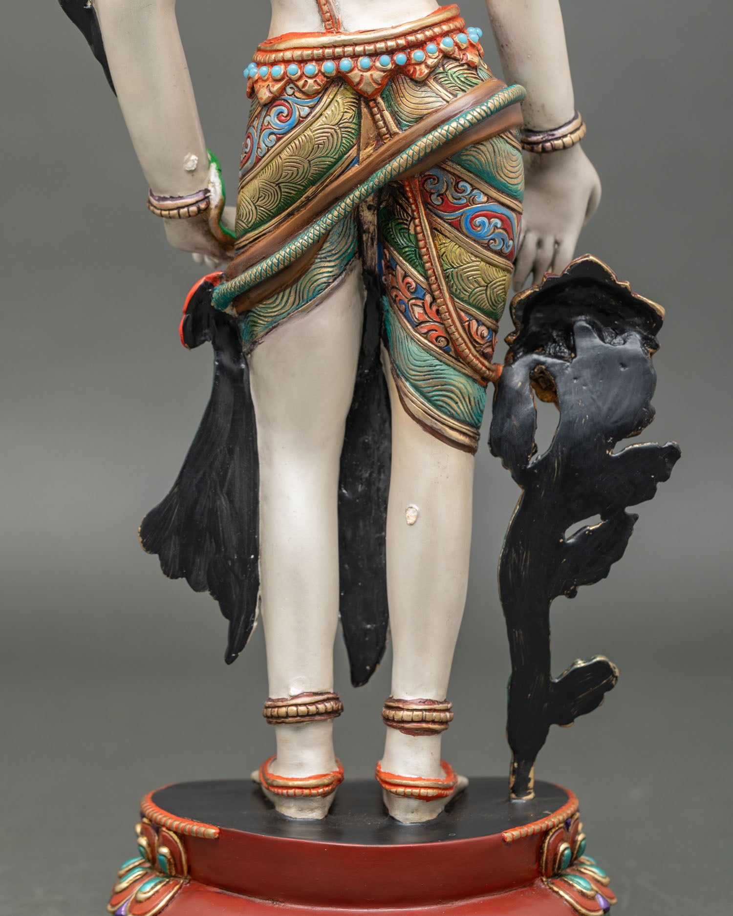 Standing Chenrezig Statue | Colorful Nepali Buddhist Art