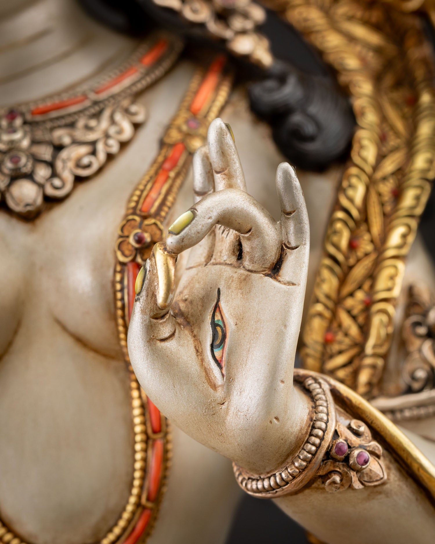 White Tara Statue | Buddhist Art of Compassion and Longevity