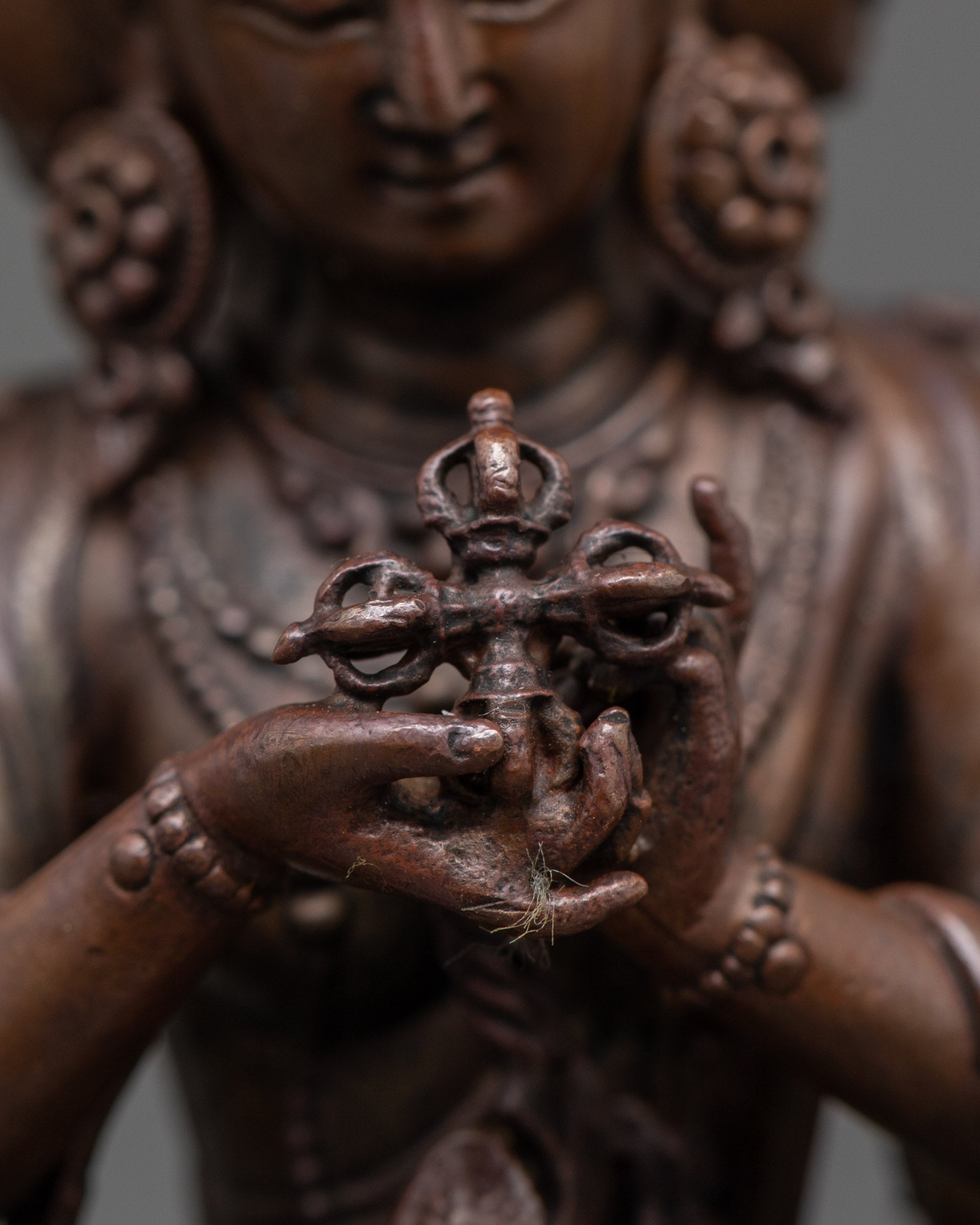 Sacred Namgyalma Sculpture | Oxidized Finish Longevity Deity