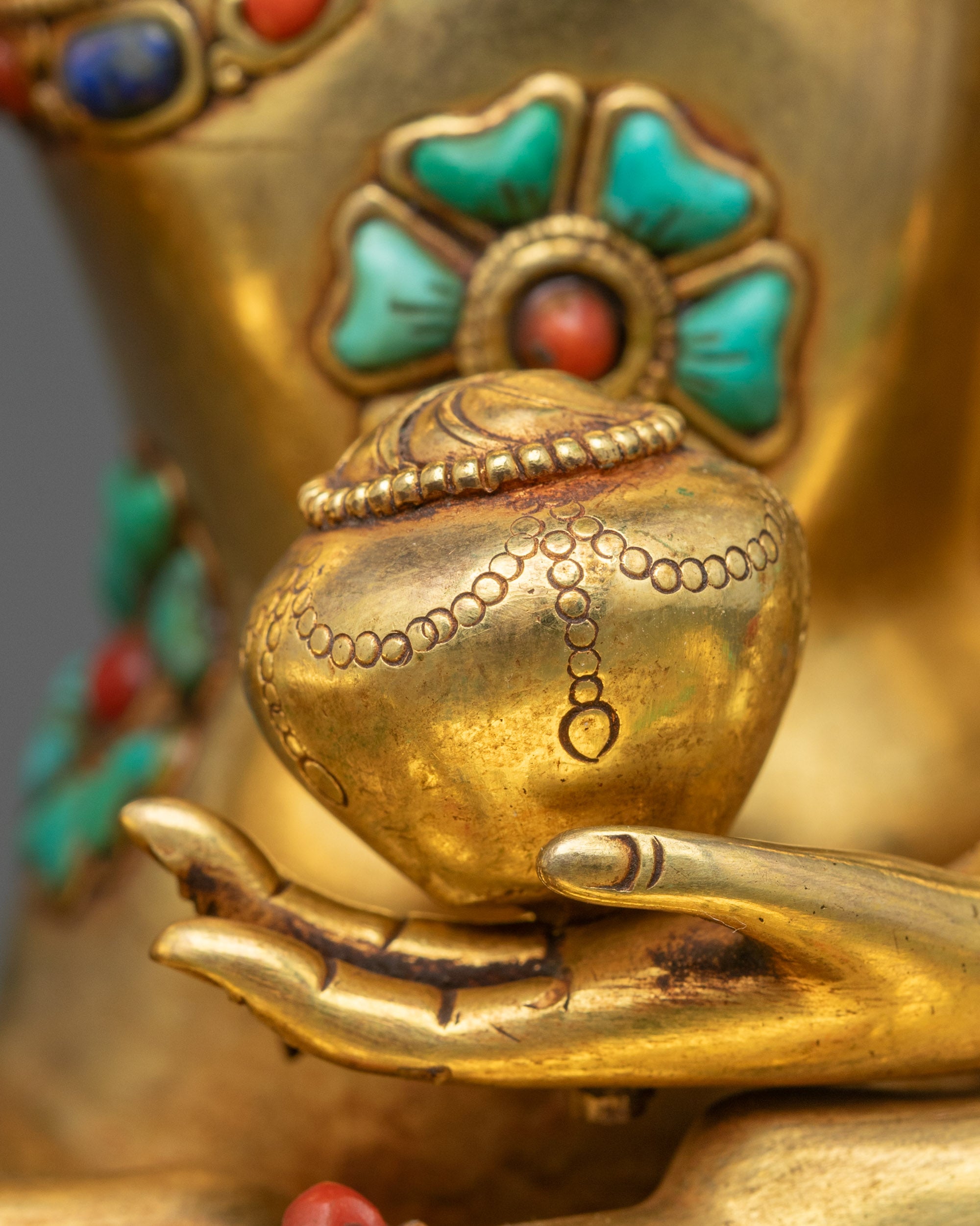 Shakyamuni Buddha Statue from Nepal | Peaceful Meditation Sculpture