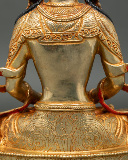 Amitayus Statue | Traditional Nepalese Buddhist Sculpture