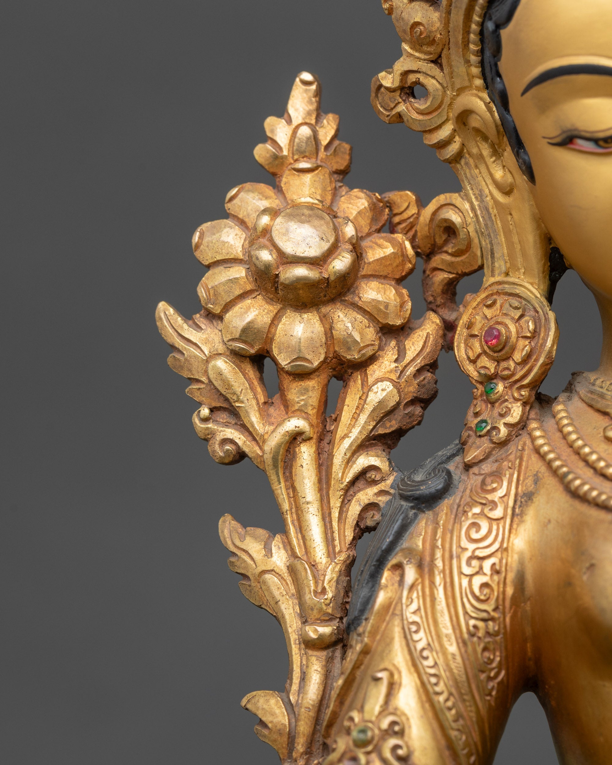 Green Tara Devotional Statue | Himalayan Goddess for Blessings