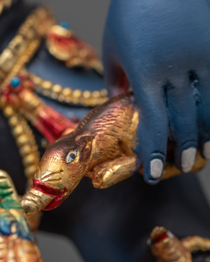 Black Dzambhala Statue | Spiritual Guardian of Wealth and Fortune