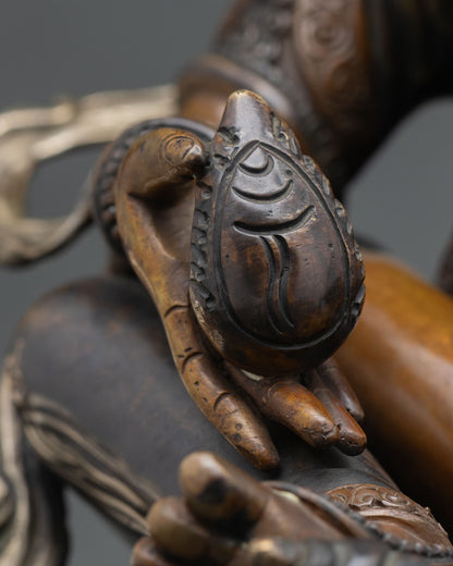 Green Dzambhala Statue – Wealth Attracting Buddhist Decor
