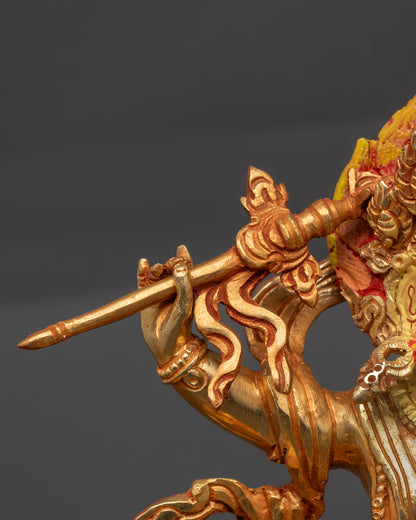 White Dzambhala Sculpture | Traditionally Hand Carved Wealth Deity