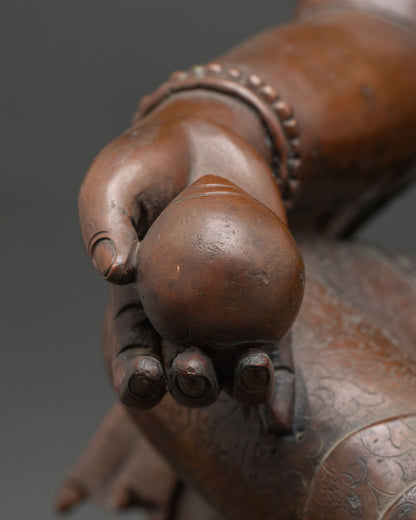Oxidized Dzambhala Statue for Sale – Invoke Wealth & Prosperity