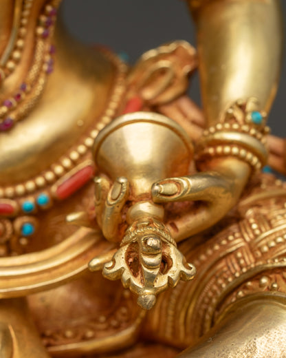 Enlightened Vajrasattva Statue | Handcrafted Nepalese Ritual Sculpture