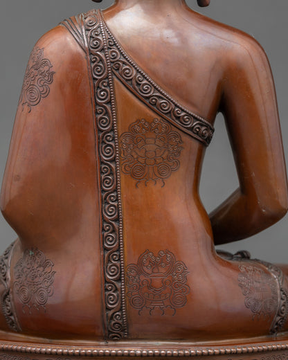 Amitabha Buddha Figurine | Nepalese Gold-Gilded Meditation Idol