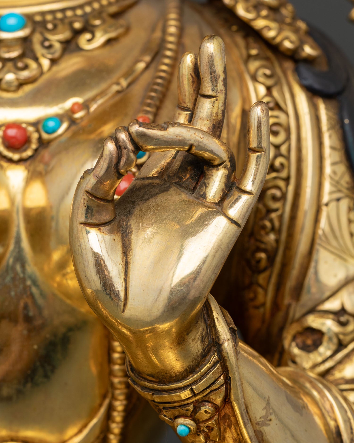 Green Tara Statue | Handmade Buddhist Deity from Nepal