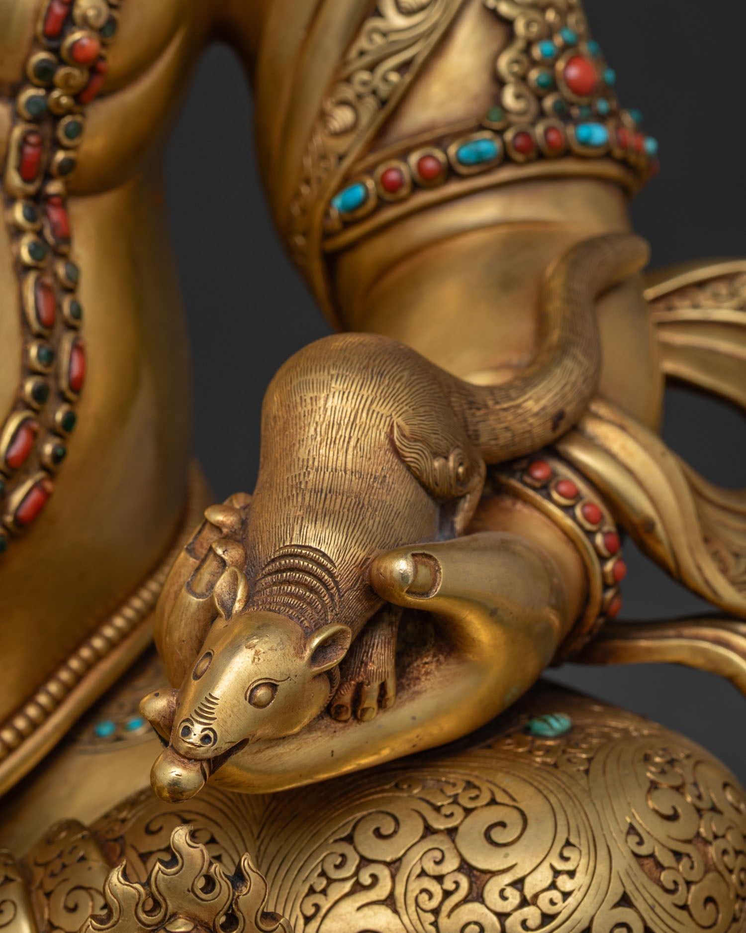 Dzambhala Statue from Nepal | Deity of Wealth and Prosperity