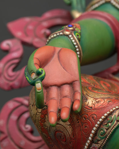 Green Tara Statue – Embodiment of Compassion & Fearlessness