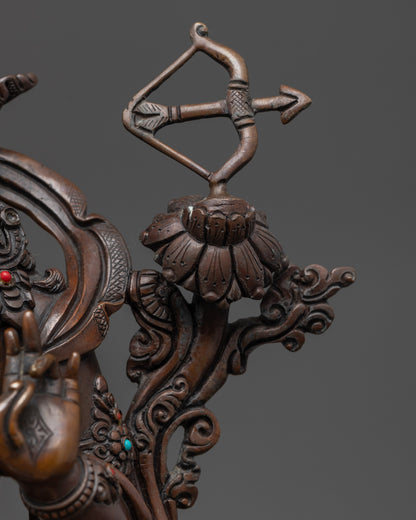 Oxidized Goddess Red Tara Statue | Magnetizing Manifestation of Tara