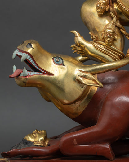 Conqueror of Death Yamantaka Statue | Handmade Vajrabhairava Sculpture