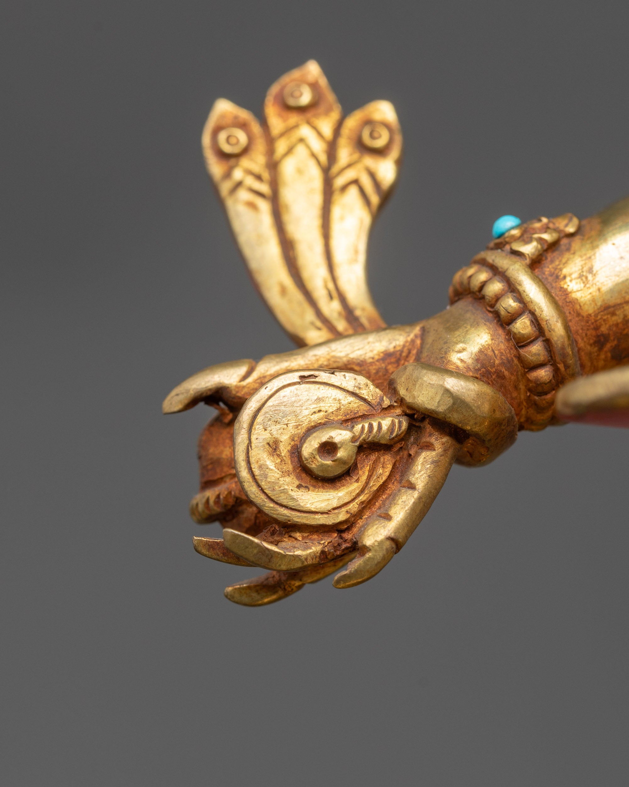 Protector White Mahakala Statue | Tibetan Buddhist Mahakala Idol