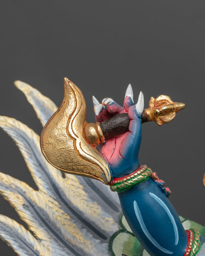 Handcrafted Garuda Statue | Powerful Mythical Bird Copper Sculpture