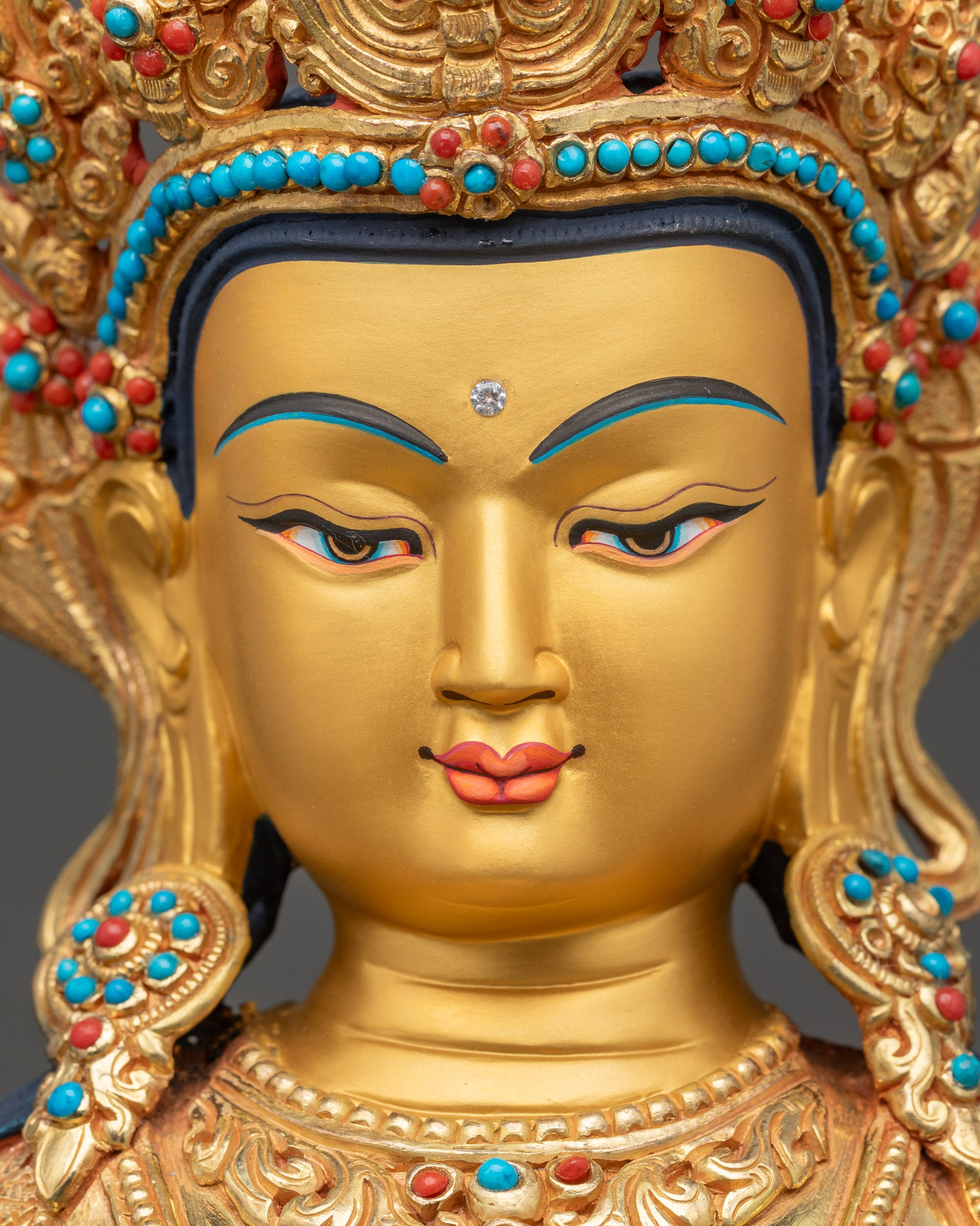 Amitayus Statue | Handcrafted Nepalese Buddhist Copper Sculpture