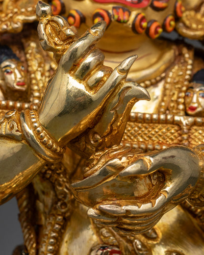 Sakya Mahakala Statue - Tibetan Guardian of Dharma