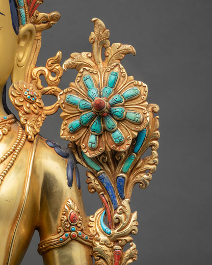 Bodhisattva Lokeshvara Statue | Handcrafted Nepalese Spiritual Artwork