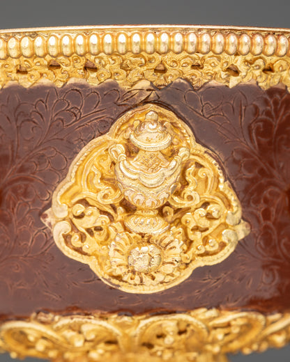 Tibetan Water Offering Bowls for Buddhist Altar Practice & Ritual Use