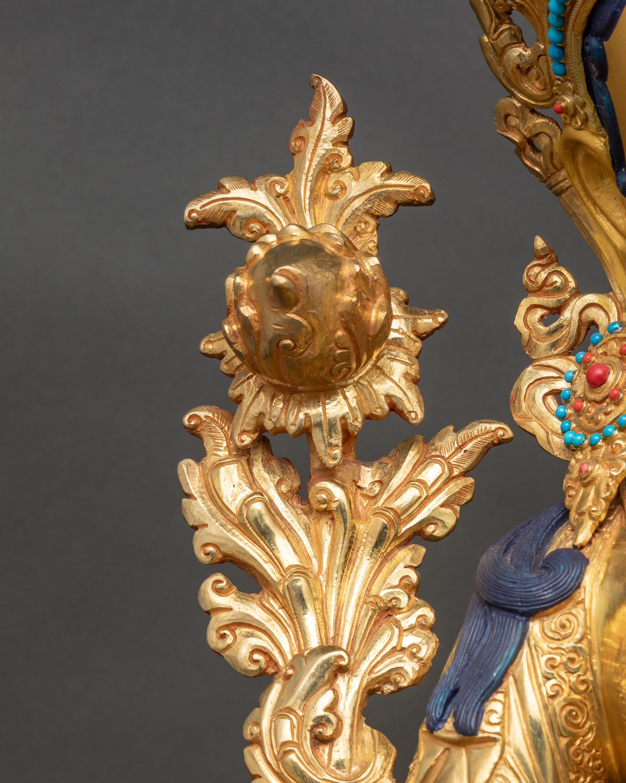 Sacred Green Tara Sculpture from Nepal | Traditional Nepalese Artwork