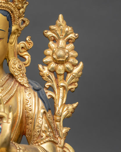 White Tara Statue | Handcrafted Buddhist Deity Sculpture
