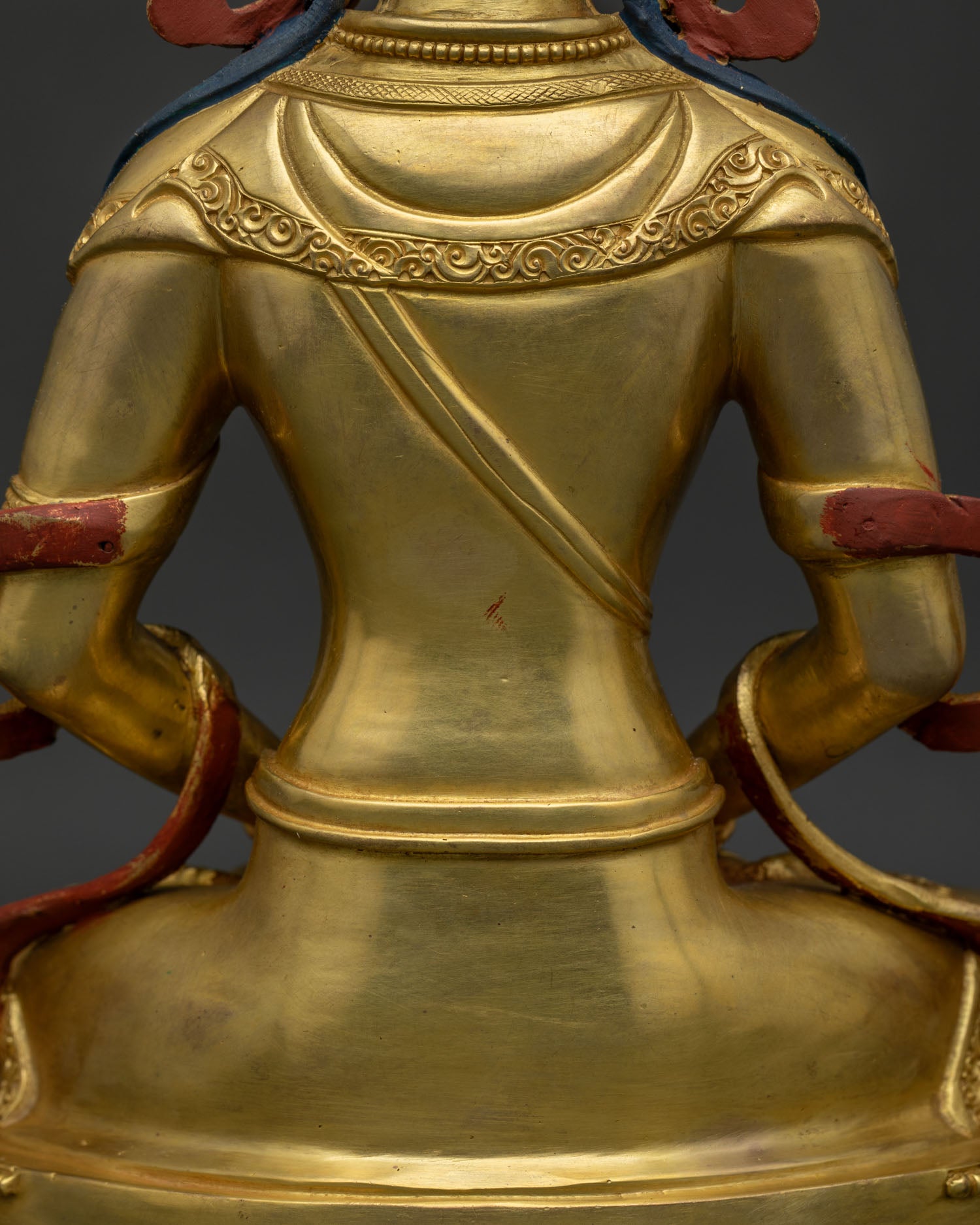 Amitayus Statue with Long-Life Vase – Tibetan Long Life Deity