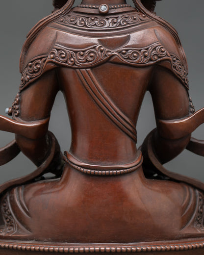 Three Long Life Deities Sculpture – Traditional Himalayan Art Set