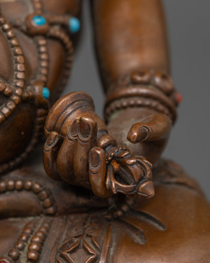 Tibetan Vajrasattva and Consort – Handcrafted Yab-Yum Statue