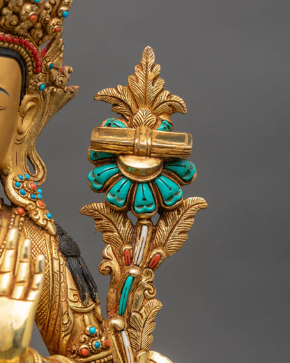 Manjushri Statue - Symbol of Knowledge and Enlightenment