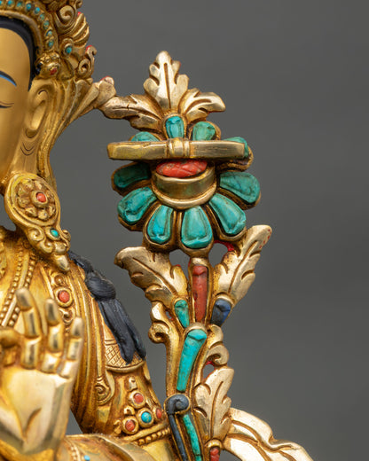 Manjushri Statue – Himalayan Spiritual Sculpture from Nepal