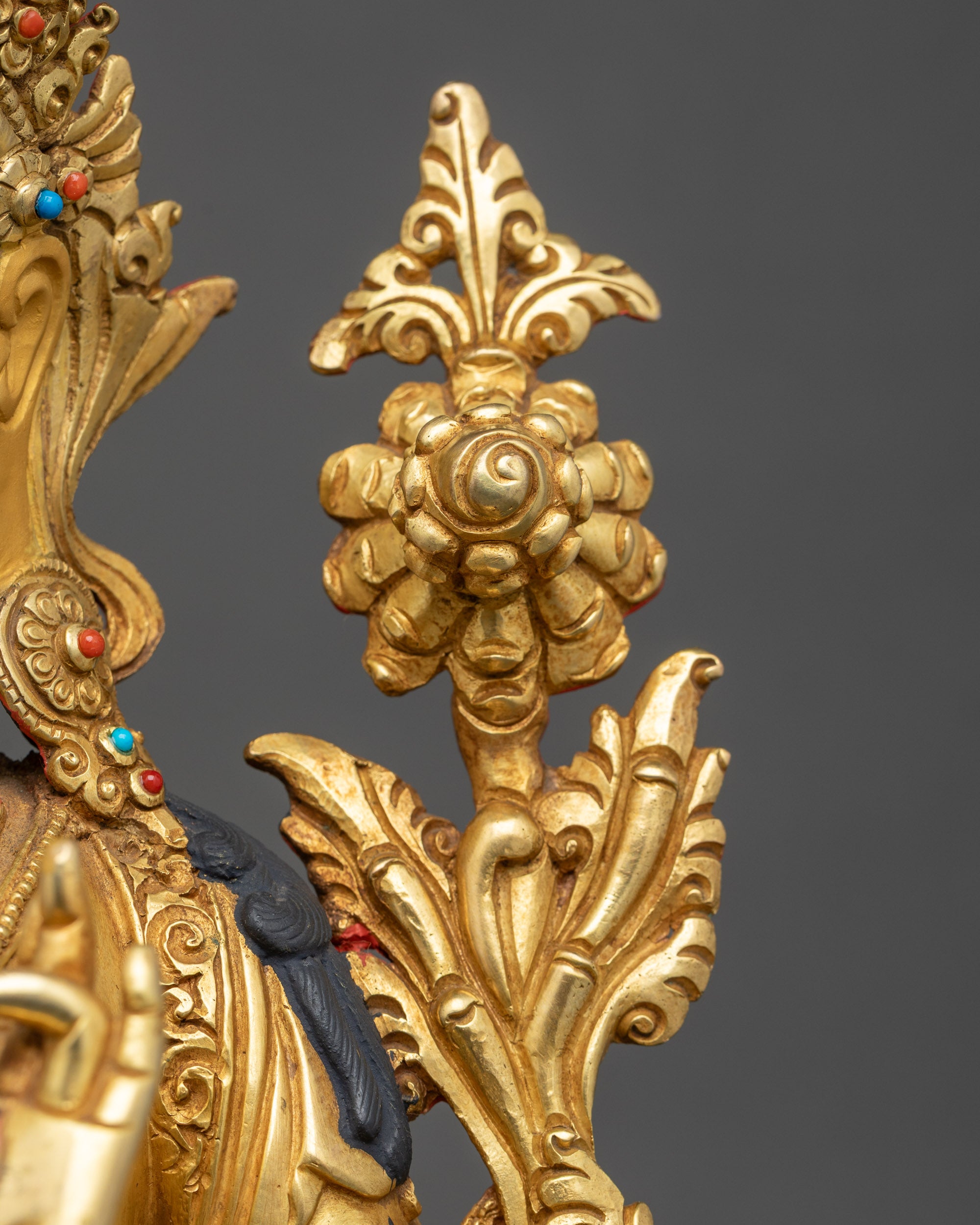 White Tara Statue from Nepal | Traditional Tibetan Buddhist Artwork