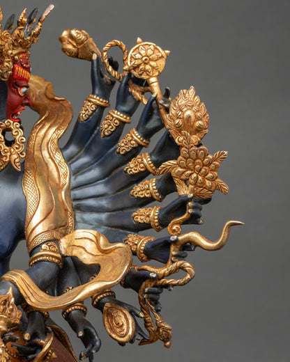 Colorful Kalachakra Statue | The Wheel of Time in Buddhism