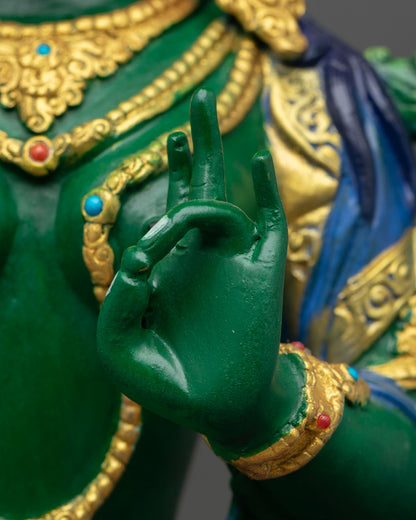 Green Tara Statue |  Goddess of Compassion & Protection