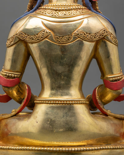 Amitayus Statue | Sacred Buddha Figurine for Devotion and Longevity
