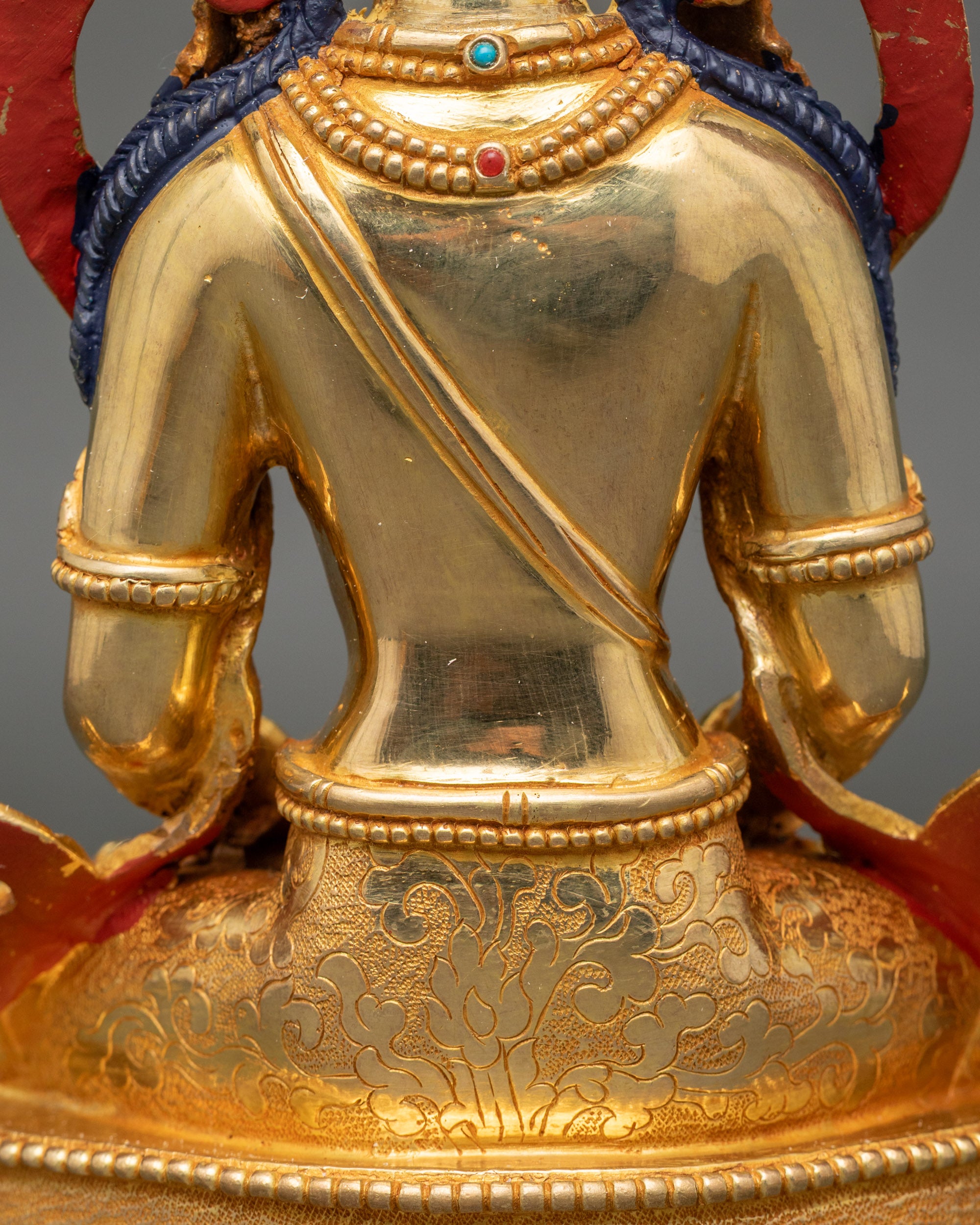 Amitayus Buddha Statue from Nepal – Meditation and Spiritual Decor