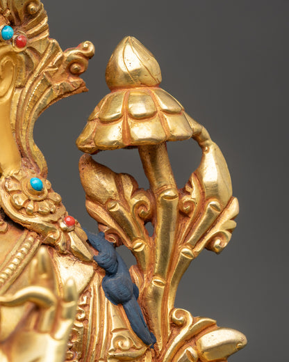 Green Tara Meditation Figurine | Compassionate Nepalese Artwork