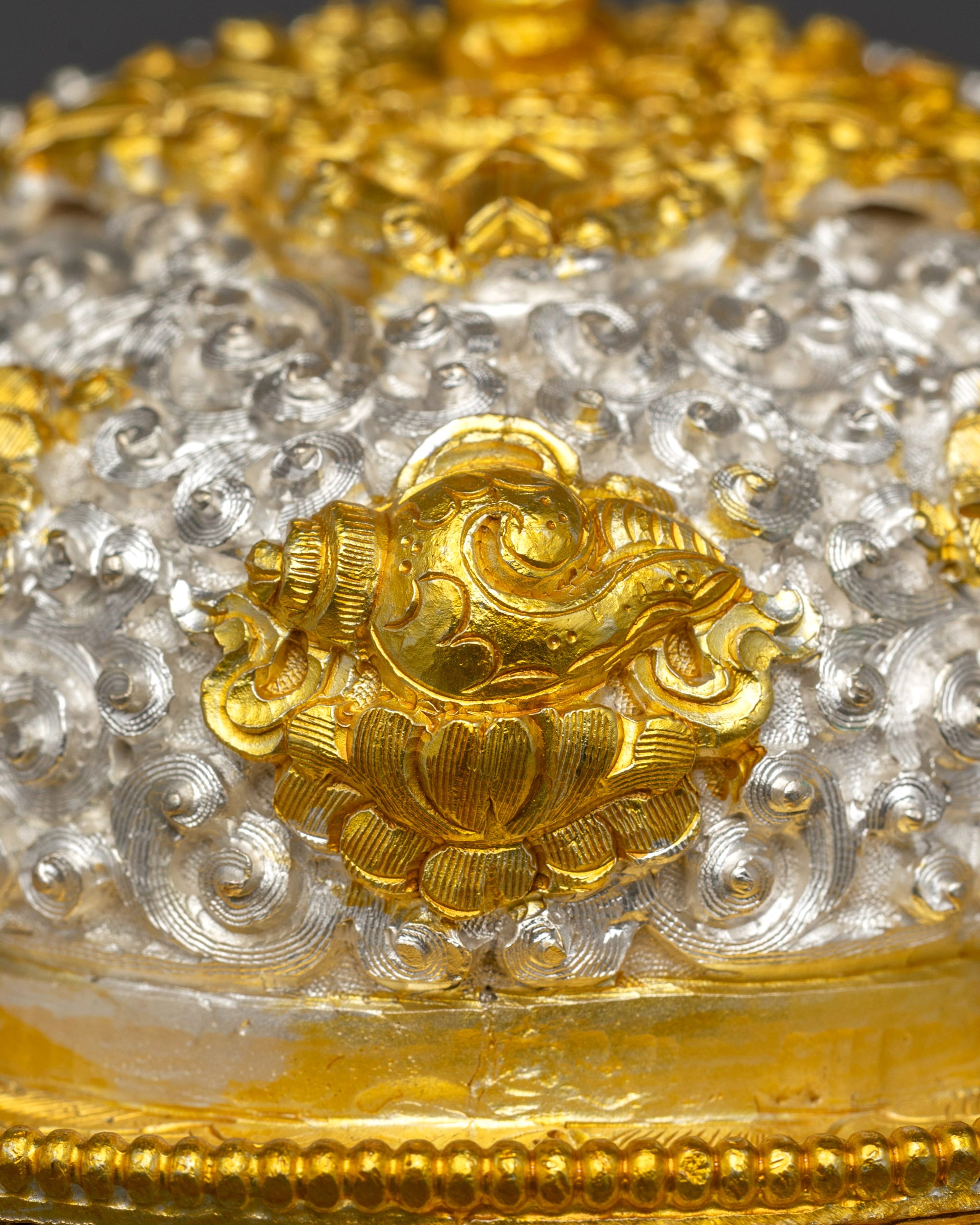 Tantric Kapala Set | Decorative Skull Cups with Auspicious Symbols