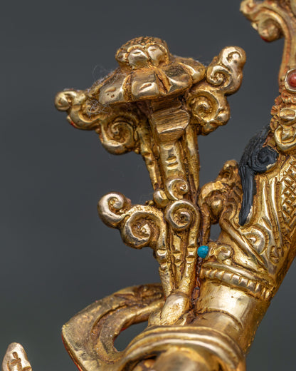 Handcrafted Green Tara Statue | Himalayan Buddhist Art