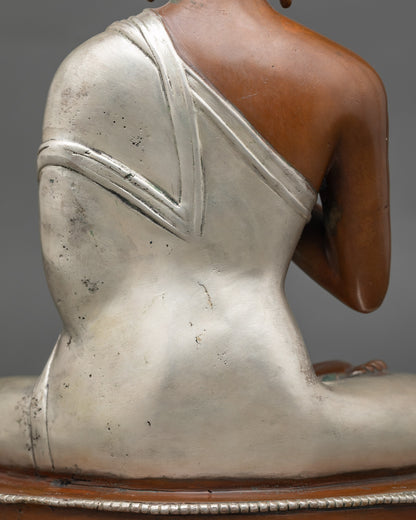 Oxidized Vairocana Buddha Sculpture -Buddha of Purification