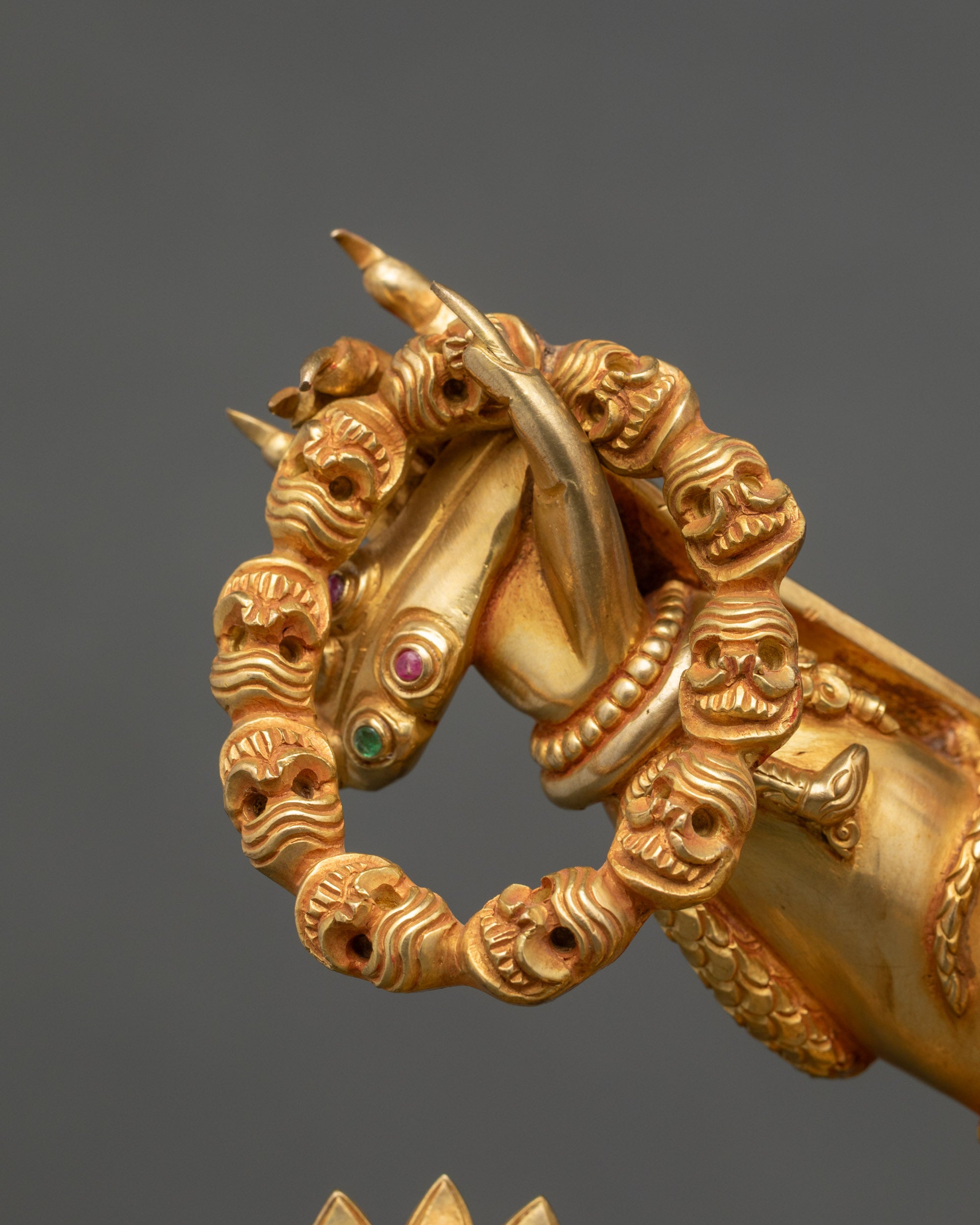 Six-Armed Mahakala Statue | Fierce Buddhist Protector Mahakala Sculpture