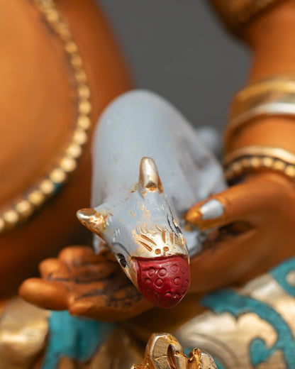 Dzambhala Statue | Handpainted Buddhist Sculpture Nepal