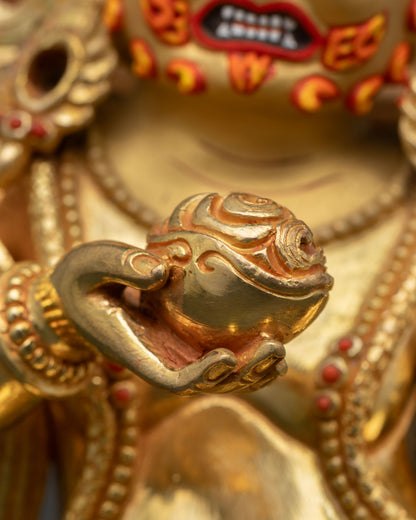 Black Dzambhala | Traditional Himalayan Wealth Deity