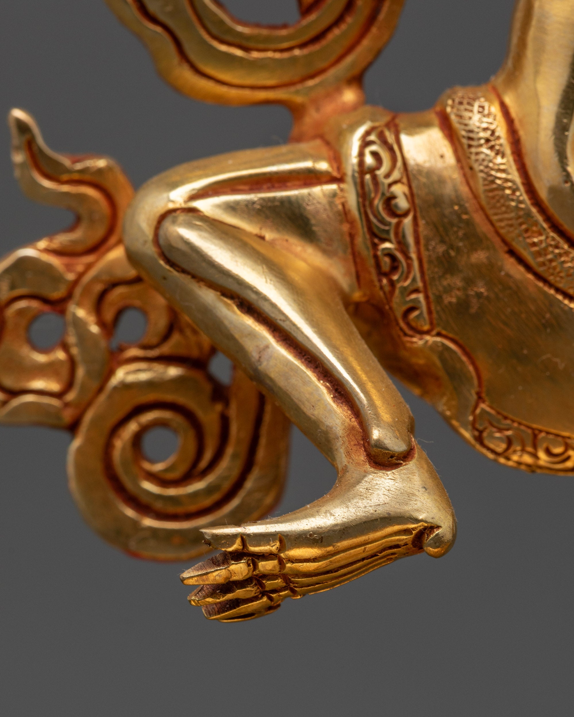 Statue of Dancing Chitipati | Sacred Buddhist Artwork from Nepal