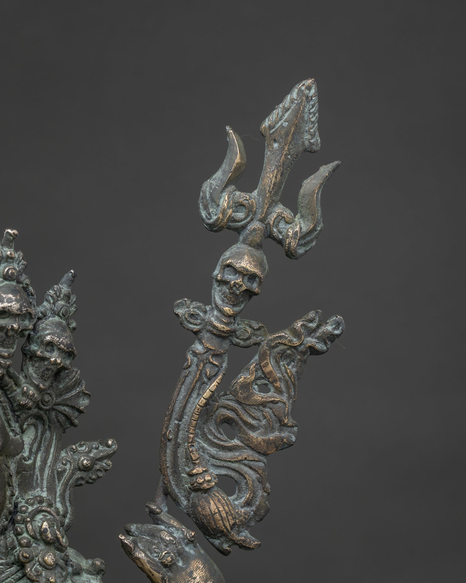 Four-Armed Mahakala Statue | Handcrafted Solid Bronze Figurine