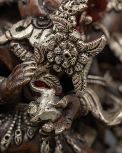 Wrathful Hayagriva Statue | Handmade Oxidized Copper Sculpture