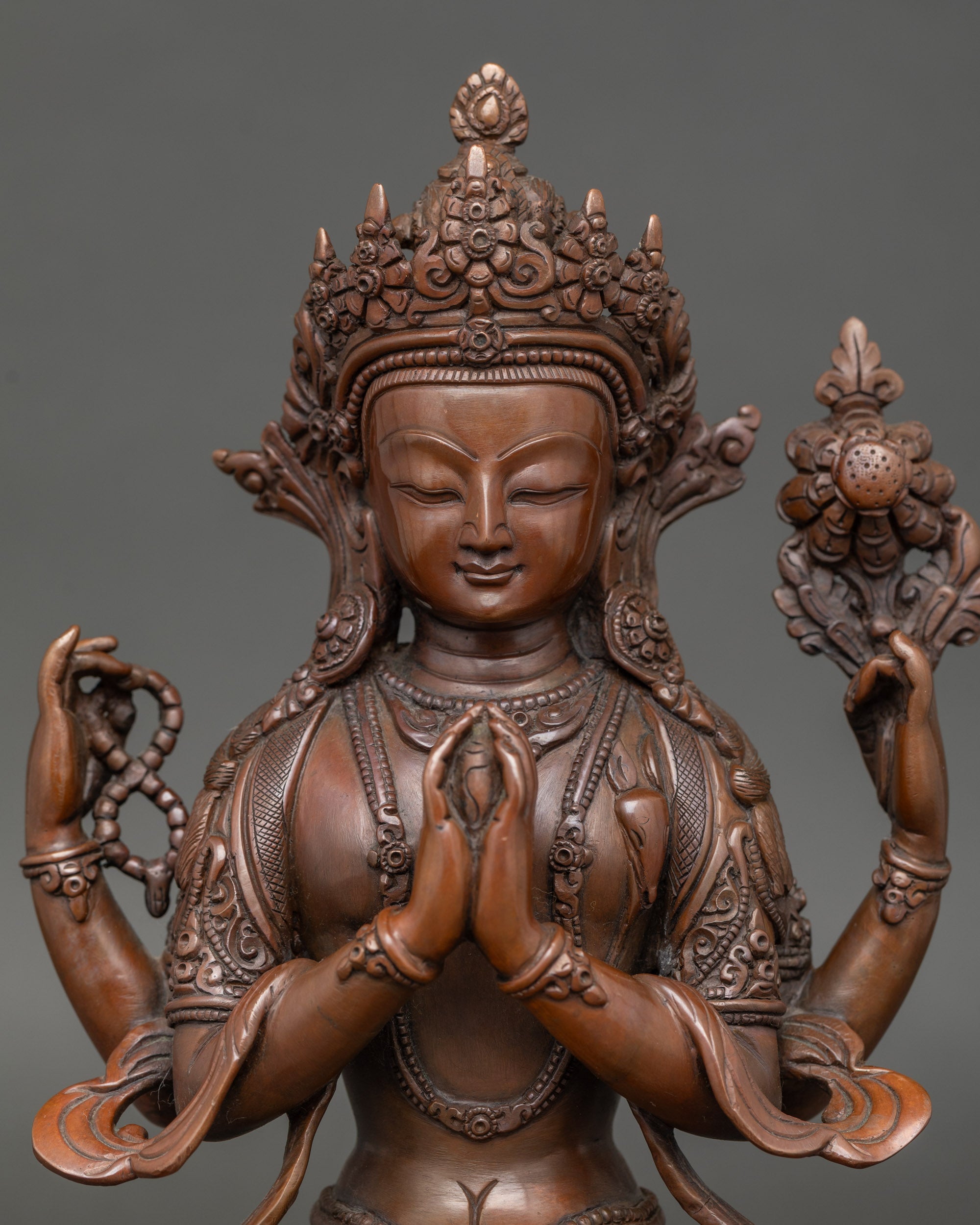 Vajrayana Boddhisattva Chenrezig Statue- Deity of Compassion
